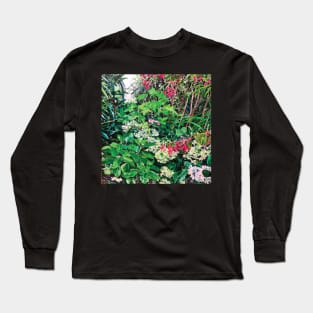 Conservatory garden 1 by Jo Reitze Long Sleeve T-Shirt